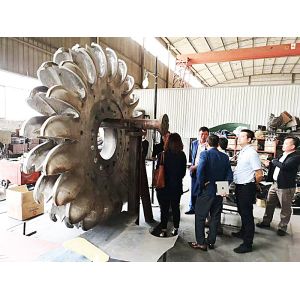 1mw Pelton Runner Water Turbine Hydro Power Wheel Customized Water Wheel