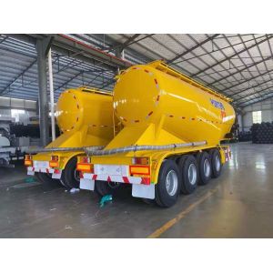 China 1310mm Wheel Base Heavy Duty 40 45 Cbm Flour / Powder Material Transport Tanker Trailer on sale