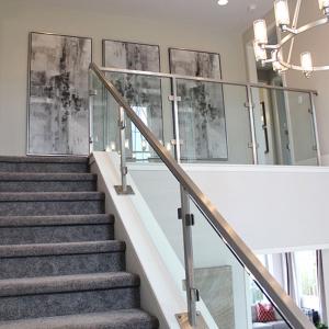 Cheap Aluminum Stainless Steel Handrail Railing Hotel Villa House Stair Handrail for sale
