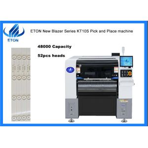 Precision 10 nozzle SMT placement machine for 0402 components 220V power supply and 2080KG capacity