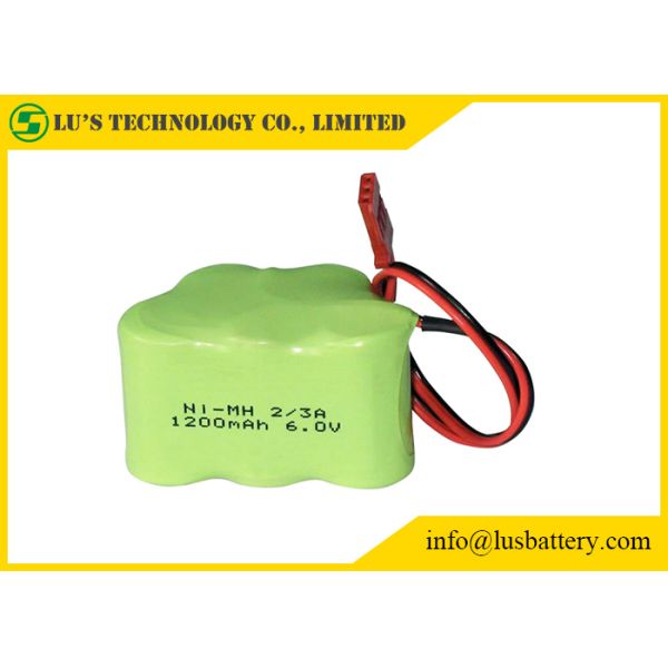 6V NIMH 1.2 V Rechargeable Battery Nickel Metal Hydride Size 2/3A 1200mah