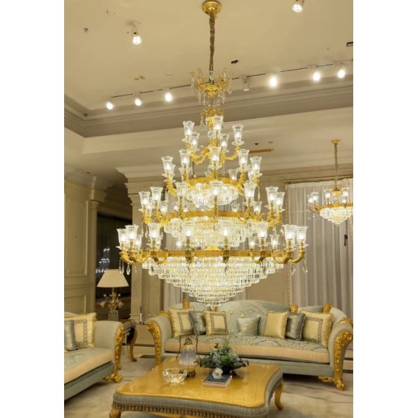 Quality OEM ODM Luxury Large Contemporary Foyer Chandeliers With High Grade Crystal wholesale