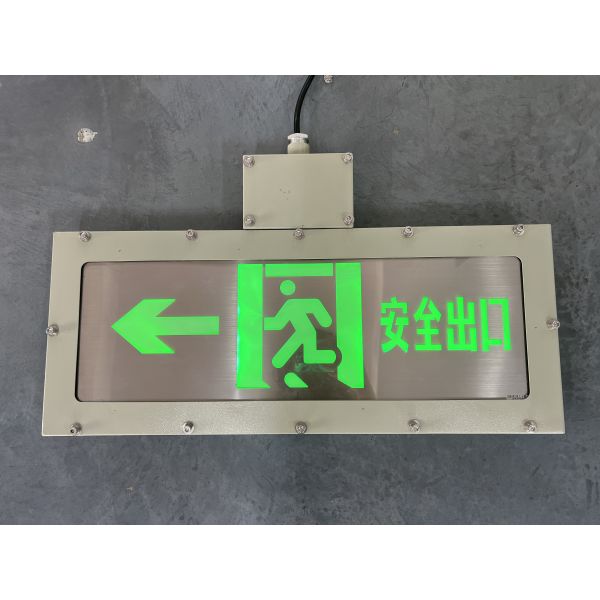 220V 3W Led Explosion Proof 5000 Hours Exit Sign Light 4J Impact Resistance