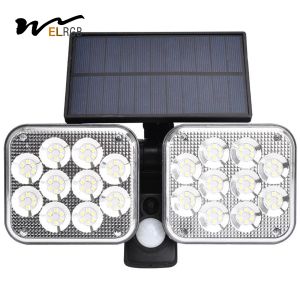 2.5W 122PCS LED Solar Powered Lights Motion Sensor Solar Lamp