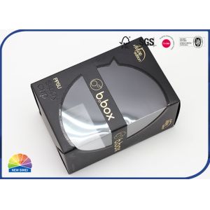 Gold Stamping Folding Carton Box With Visible PET Window Patched