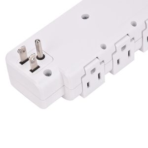 Wall Power Socket with Surge Protector ETL cETL Passed 3Way 3USB