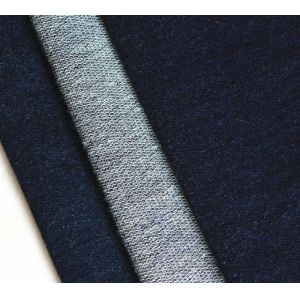 China Indigo cotton Knitting Denim Spandex Fabric on sale
