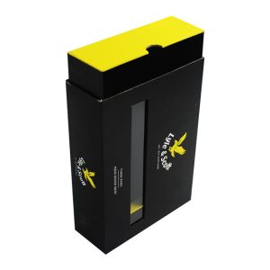 PVC PET Underwear Window Box Packaging Printing Matt Black Cardboard Drawer