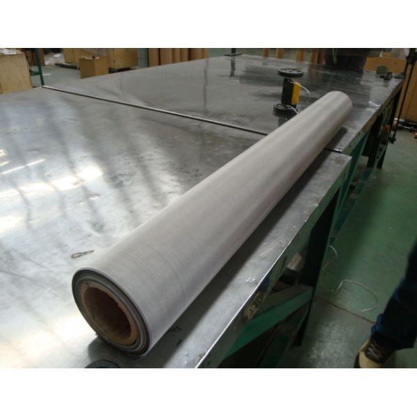 High Strength Stainless Steel Wire Mesh Screen with 400 Mesh Count 0.02-50.8mm Aperture for Chemical Fiber Industry