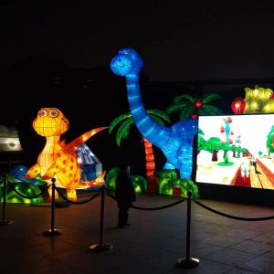 Outdoor Chinese Dragon Lantern 60cm-30m Size Shape Customizable