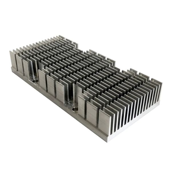 Quality Aluminum 6063 T5 custom CNC milling extruded heat sink profile wholesale