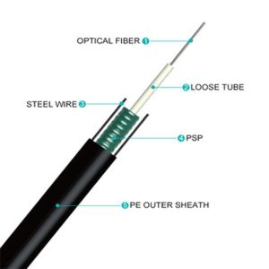 GYXTW Fiber Optic Cable 4 6 8 12 Core Armored Multimode 100 Meter