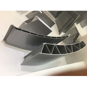 China Polishing Rail Transit Aluminium Industrial Profile / aluminium edge profile on sale