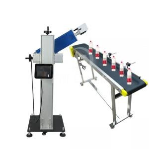 Cheap 200DPI Bottle Printing Machine Laser Date Coding Equipment For Plastic Bottles for sale