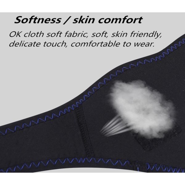 Black Tourmaline Self Heating Neck Pad , Tourmaline Magnetic Therapy Neck Massager