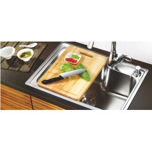 China Stainless Steel Single Bowl Sink Gold Finish Overflow Up To You Required on sale