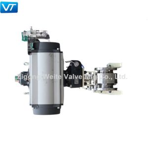 SS Pneumatic Actuator Ball Valve Fireproof API 6FA Corrosion Resistant