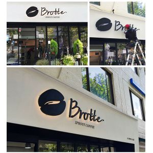 Custom Signage salon room number 3d led letter sign