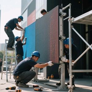 Indoor 3D Hologram Led Transparent Screen Displays Programmable