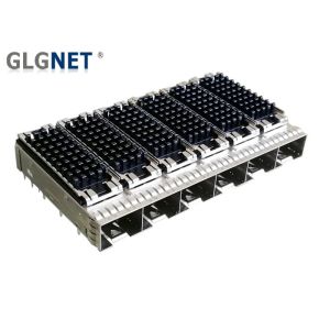 Multiple Port SFP Cage Connector 1x6 For Small Form Factor Pluggable Transceiver