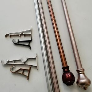 China 22 Inch Single Track 7m Adjustable Ceiling Mount Curtain Rod on sale