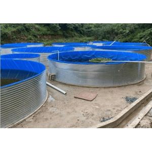 Galvanized Sheet Fish Tank PP Bottom Drain DN110MM Collapsible