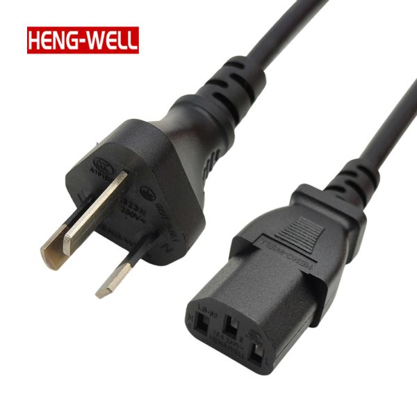 HENG-WELL CE CCC Certified 10A 250V 3 Pin Power Cable with C13 Plug for Home