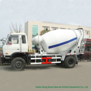 Industrial 4x2 / 4x4 Mobile Concrete Agitator Truck 6 Cbm With 3 Seater