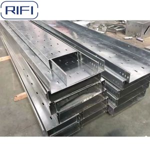 Rectangular Perforated Electrical Cable Tray Customized Length