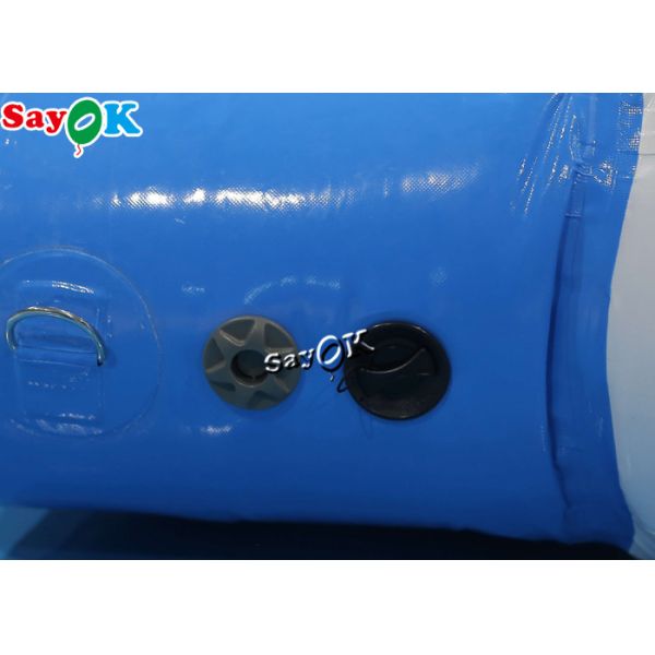 Inflatable Water Balls Yellow White 0.9mm PVC Inflatable Water Toys Obstacle Course Jumping Bouncing Bed