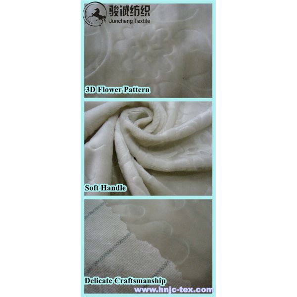 textile printed 3D crushed velboa fabric/ bedding sheet/curtain/home fabric/uphostery