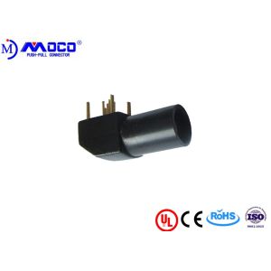 China Durable M12 Connector 4 Pin With 90° Socket , Printed Circuit Push Pull Connectors on sale