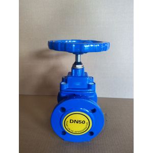 Customized Ductile Iron Flanged Soft Seal Pn16 Gate Valve with Manual Operated Function