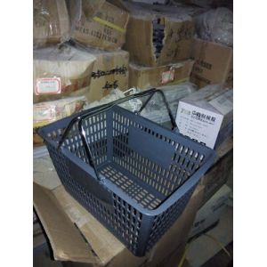 China Durable Plastic Hand Shopping Basket For Supermarket / Store , 30 Litres Volume on sale
