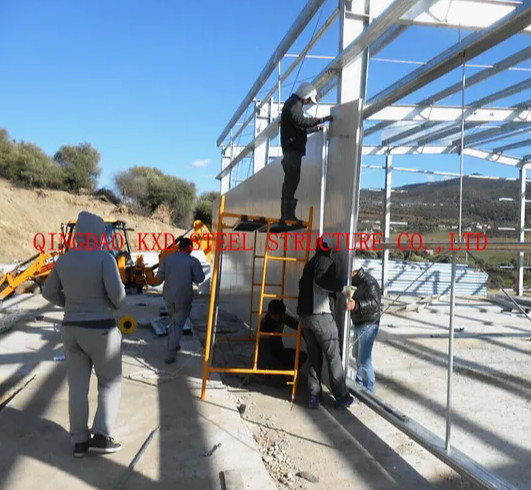 Environmental Friendly Prefabricated Galvanized Light Construction Steel Structure for Warehouse/Villa/Temporary Offices/Workshop