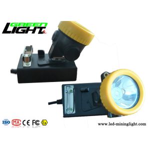 Rechargeable Miners Hard Hat Lamp 5000lux Brightness IP68 Waterproof ABS