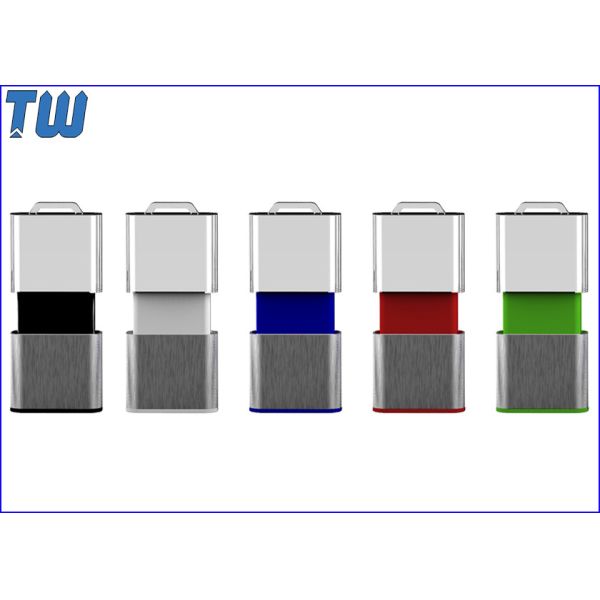 Quality New Design Half Arcylic USB Memory Stick 2GB Pen Drive Sliding USB Storage wholesale