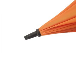Conventional Orange Windproof Patio Umbrella With 190T Pongee Fabric Plastic