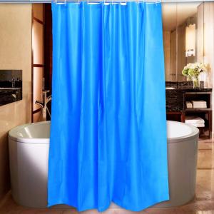 China Solid Color Plastic Shower Curtain Recyclable For Household Bathroom on sale