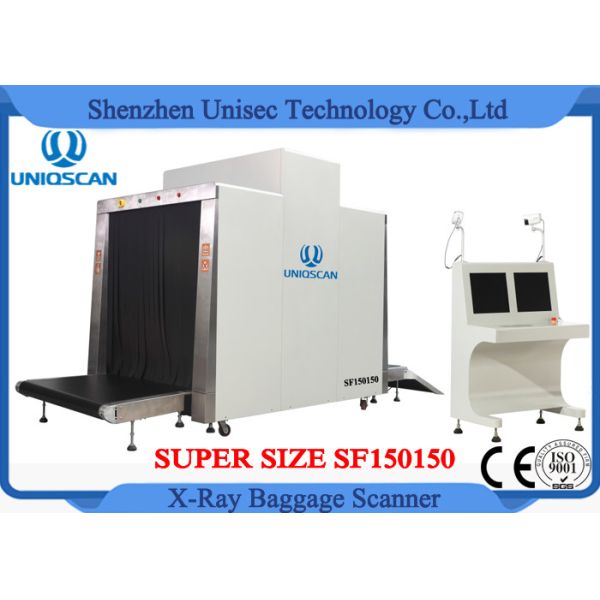 Customized Airport Luggage Scanner / Baggage X Ray Scanner Large Tunnel Size