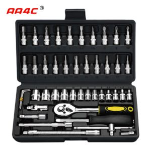 AA4C 46pcs auto repair tool kit shelf hardware hand tools workbench tools  A1-X04602