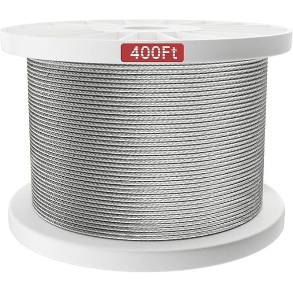 ISO14001 Certified Steel Wire Rope Deck Stainless Wire Rope 1/8" 3/16" 1/4" 1x19 7x7 7x19