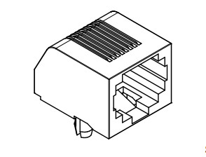 634008137221 8P8C SMT Modular Jack Tab Down Rapid Delivery