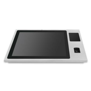 Front IP65 Industrial Touch Panel PC With Fingerprint , RFID Reader And Camera