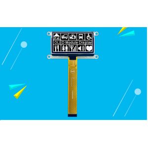 2.7 Inch PMOLED Display Module With PCBA, 128*64 Resolution, 24 PINS Parallel