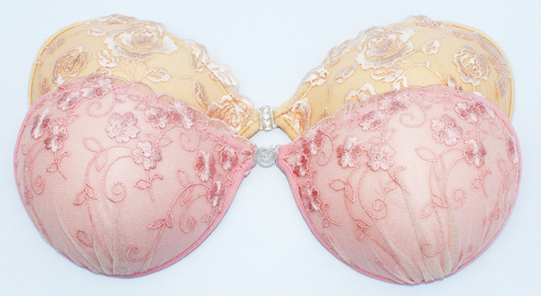2017 strapless push up invisible lace bra adhesive silicone breast