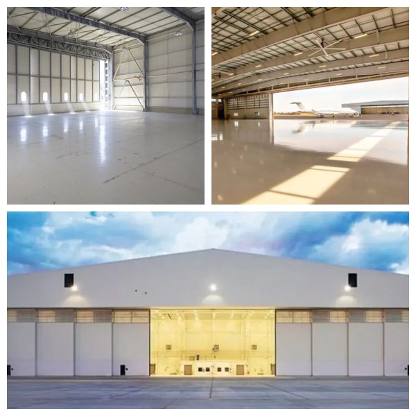 Portal Frame Aircraft Hangar Steel Buildings Light Steel Structure Building Construction