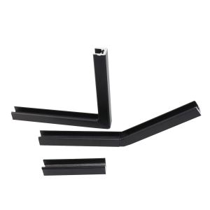 Simple Design Aluminum Railing Profiles for Tempered Glass Balustrade Handrails