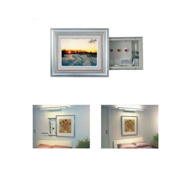 Beautiful Frame 1.0m Medical Gas Bed Head Unit , Horizontal Bed Head Unit On Wall BH-A WB001