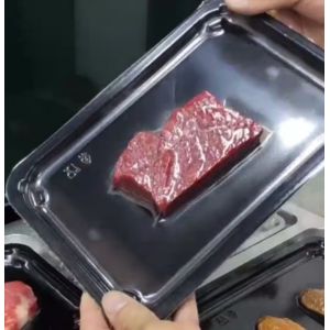 Automatic Continuous Vacuum Skin Displacement Chain Plastic Tray Sealer DQ730AT